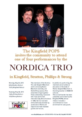 Kingfield Pops-SAD 58 Educational Concert Poster