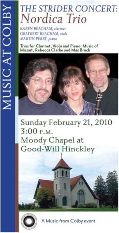 Colby College Strider Concert Poster